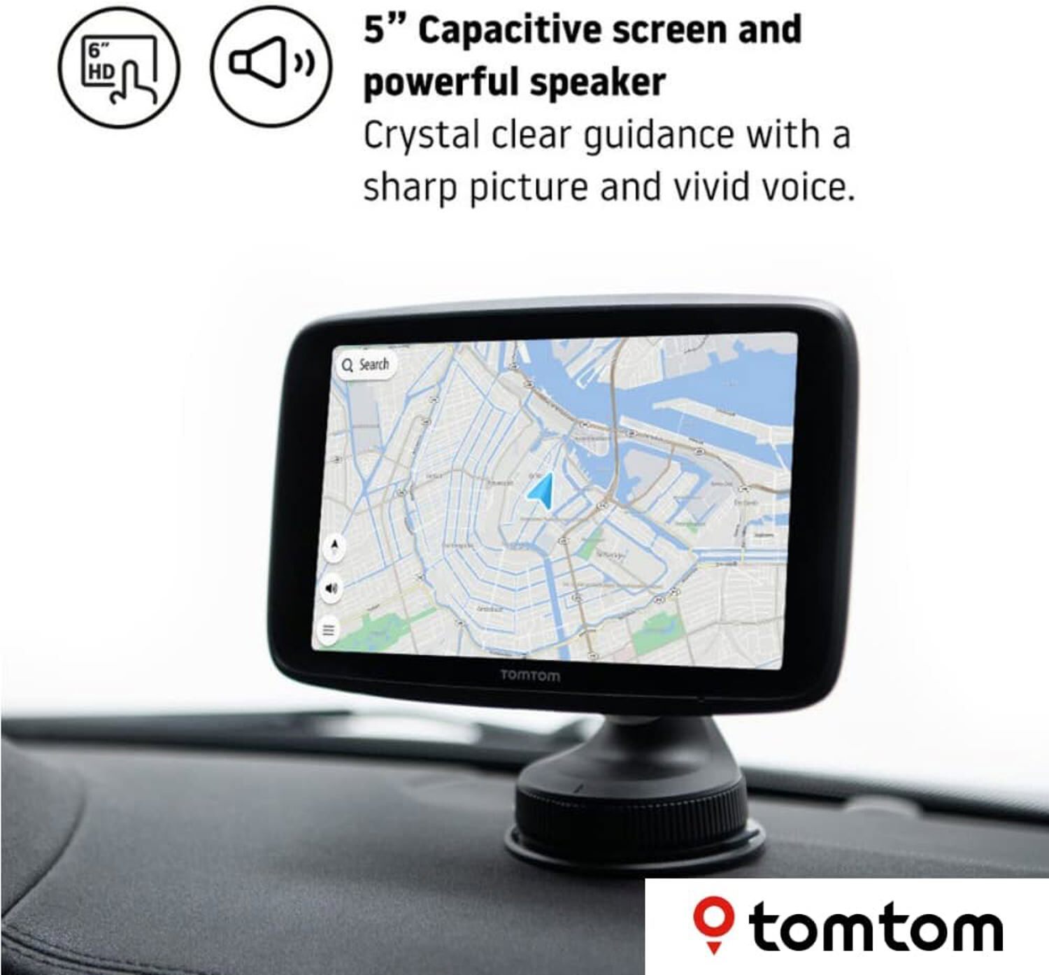 TomTom Car Sat Nav GO Discover 5 Inch Capacitive Screen Traffic 7" Screen POP eBay