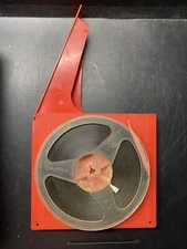 VINTAGE Reel To Reel Spool For Recording Tape 5,5” In Plastic Red Case#2