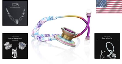 Lightweight Titanium Stethoscope with Dual Head Chestpiece & ComfortSeal Eartips - Picture 2 of 10