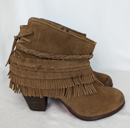 Naughty Monkey Leather Booties Tan 