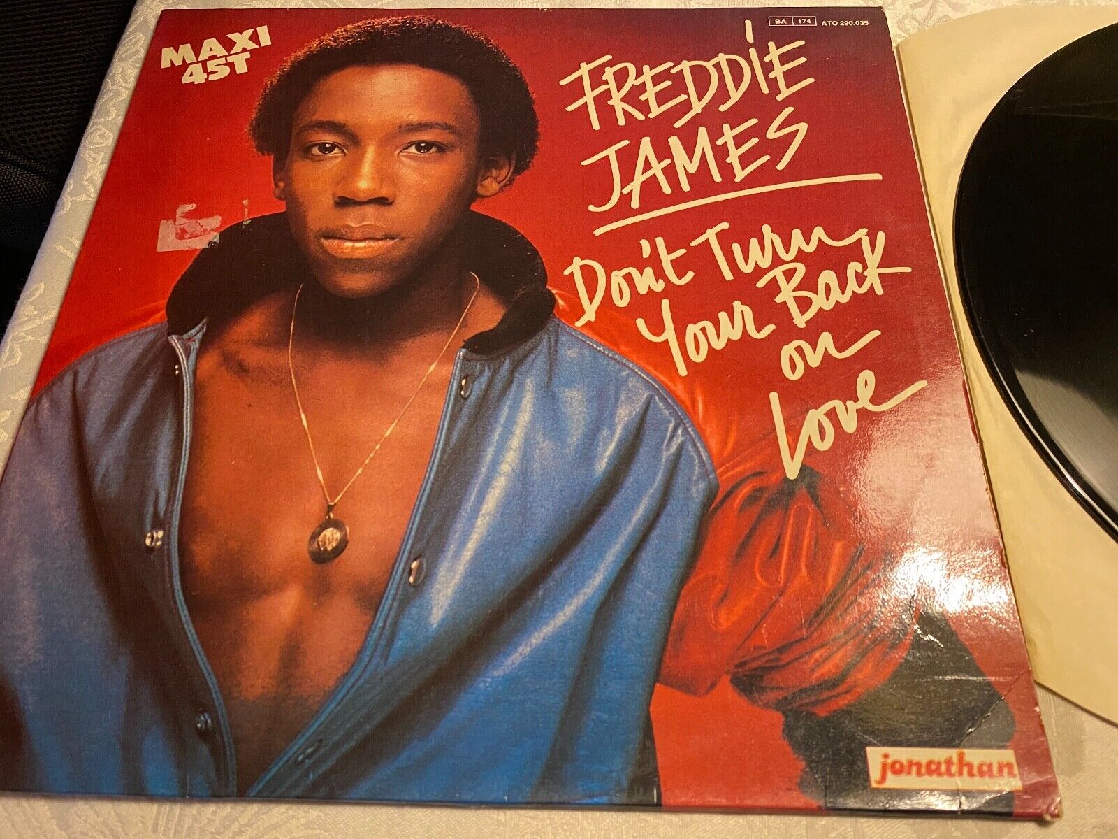 FREDDIE JAMES "DON´T TURN YOUR BACK ON LOVE" 1983 12" VINYL MAXI JONATHAN FRANCE