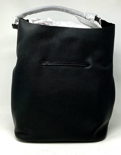 Bolso Bucket Burberry Negro Borlas Cuero Guijarro Cordón Nuevo con Etiquetas - Imagen 12 de 23