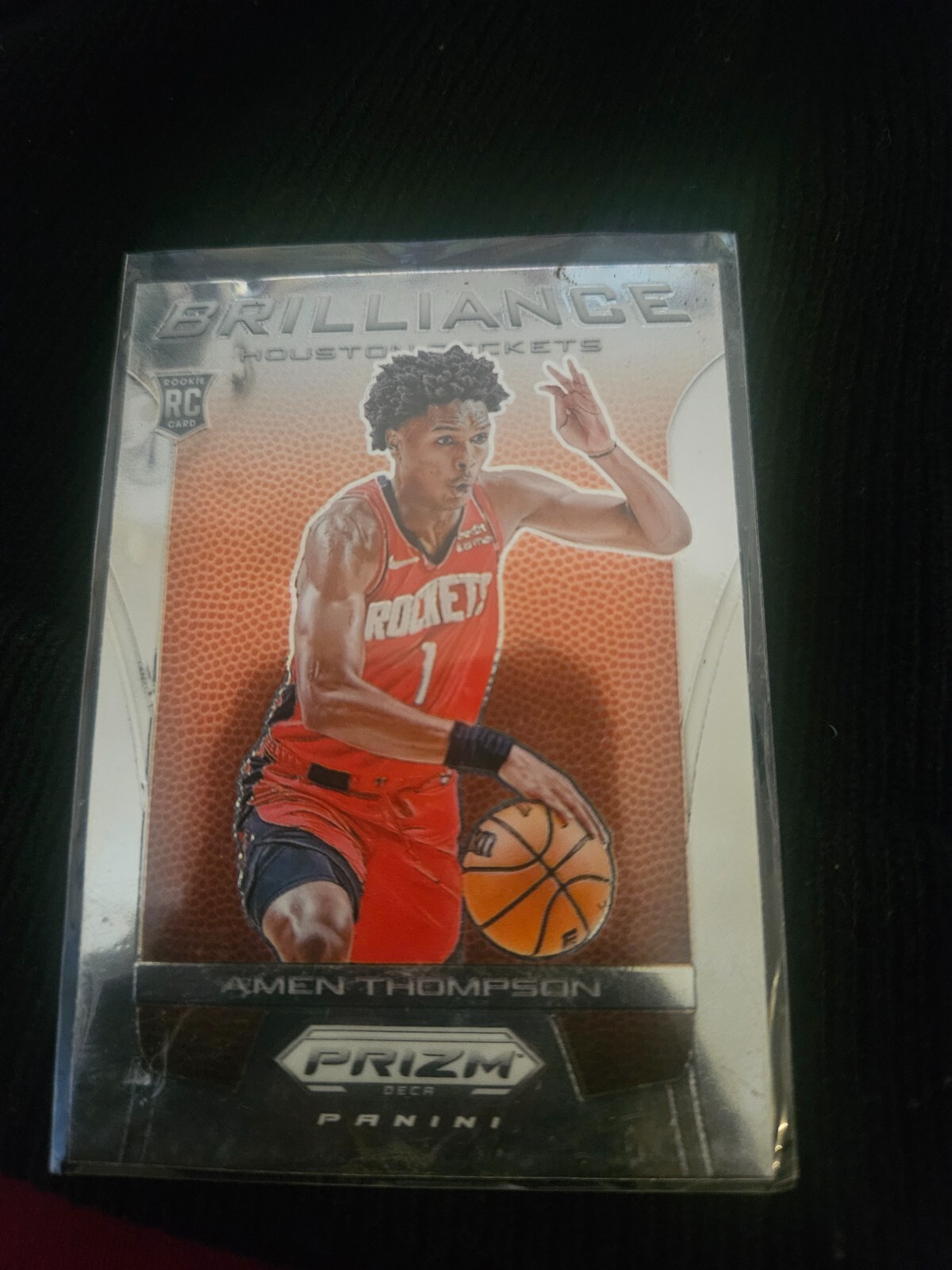 2023-24 Panini Prizm Deca - Brilliance Amen Thompson #5 Silver Prizm (RC)