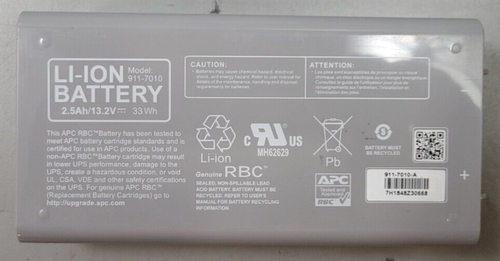 APC by Schneider 911-7010 for UPS RBC APCRBC146-Li 2.5Ah/13.2V | eBay