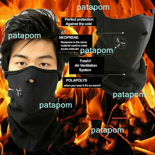 Winter Windproof Fleece Ski Half Face Mask Balaclava Headwear Thermal Face Mask - Bild 6 von 15