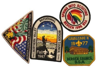 Bergen Council NJ Lot of 4 Event Patches (ZA185)
