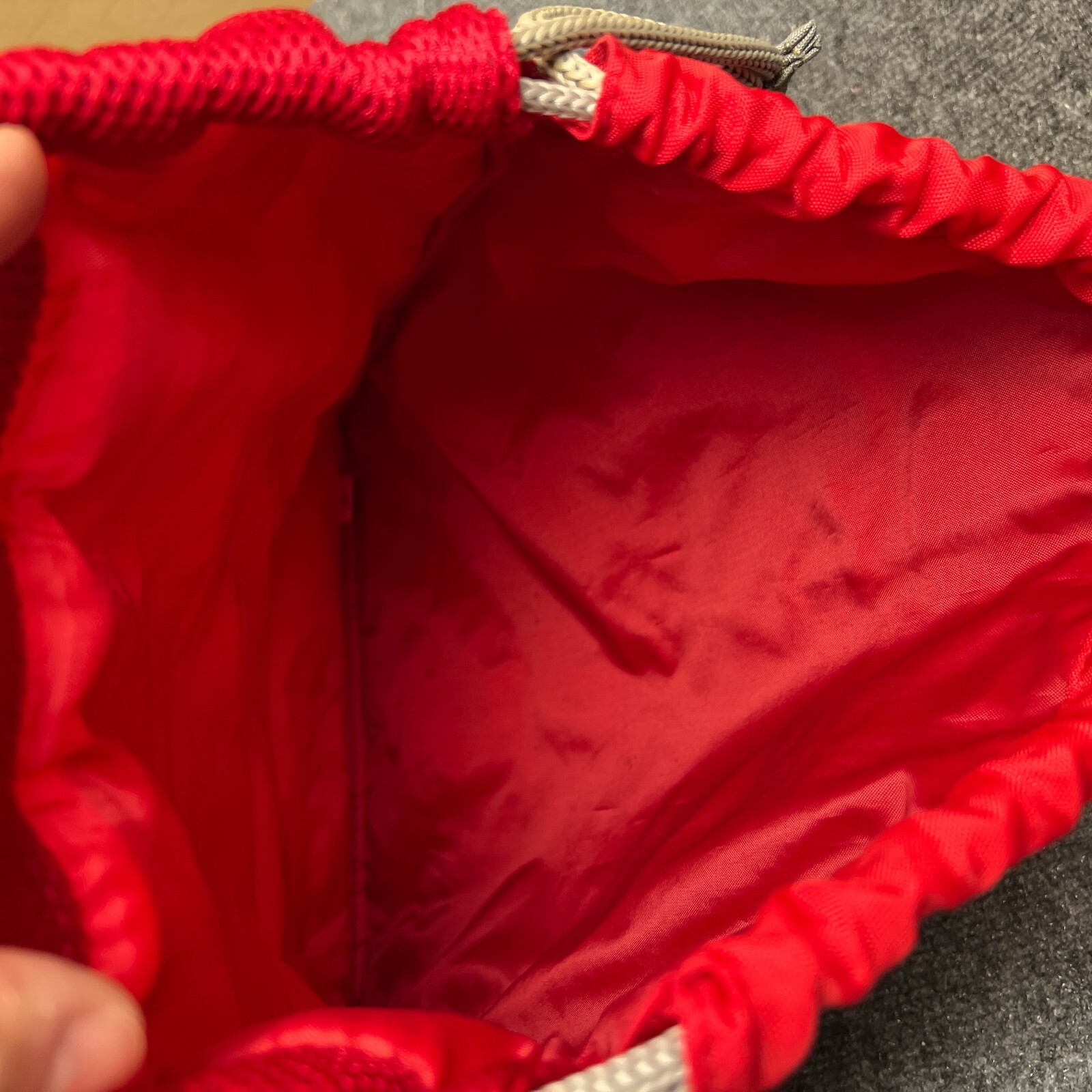 Champion Big Logo Drawstring Backpack Padded Red … - image 8