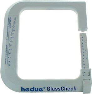 Produktbild von Optischer Glasdickenmesser – Dickenlehre 2–25 Mm + Isolierglas SZR Bis 24 Mm – Made In Germany, Aus Kunststoff, Für Einbau-Scheiben