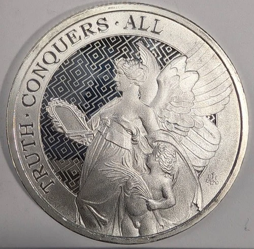 2022 St Helena Truth Conquers All 1 oz .999 Silver Round - A947