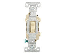 Eaton CSB115V Commercial Grade Toggle Switch / Light Switch, 15A, Ivory