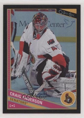 2013-14 O-Pee-Chee Black Rainbow Foil 69/100 Craig Anderson #201 1s8