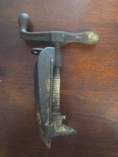 Vintage CPC Cast Iron Bench Clamp Woodworking Holding Fixture Collectible Tool