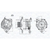 Magneti Marelli Lichtmaschine Generator 150A Passend FüR Nissan Navara