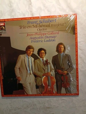 Vinyl Schubert Trio op.100 - Collard, Dumay, Lodeon - EMI La Voix de Son Maître