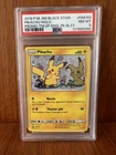 POKEMON TEAM UP SM BLACK STAR PROMO PIKACHU #SM162 HOLO PSA 8