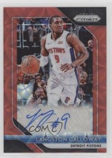 2018-19 Panini Prizm Signatures Choice Prizm Langston Galloway #S-LGW Auto 1u6