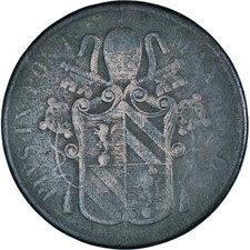 M&uuml;nze, Italien Staaten, PAPAL STATES, Pius IX, 5 Baiocchi, 1851, Bologna, S