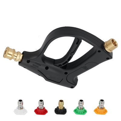 #ad #ad Heavy Duty Pressure Washer Gun M22 14mm With 5 Spray Nozzles Aluminum $14.60