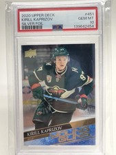 KIRILL KAPRIZOV 2020-21 UD Young Guns SILVER FOIL Rookie PSA 10 (graded 1/30/26)