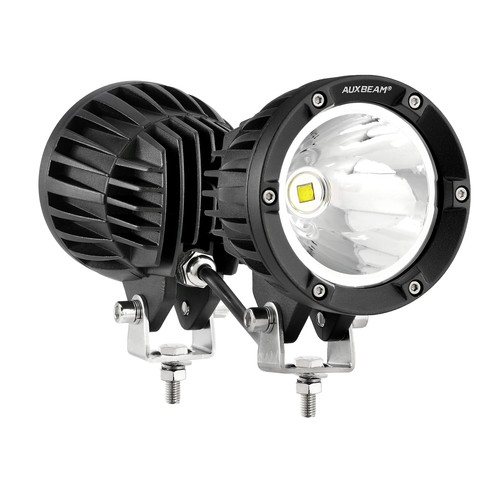 AUXBEAM Pair 4" INCH LED Work Lights Offroad Driving Fog Pods Pickup Truck SUV - Picture 11 of 12