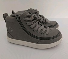 BILLY Footwear Classic DR High II Kids 3W Gray Adaptive Zip High Top Shoes