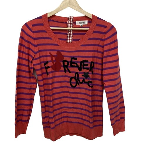 Auth SONIARYKIEL - Red Purple Multi Women's Sweater - Picture 1 of 5