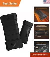 TUF Gaming A2- USB-C 3.2 Gen 2x2 Portable SSD Enclosure, Dual M.2 NVMe PCIe a...