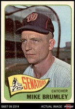 1965 Topps #523 Mike Brumley Senators SHORT-PRINT ASR 7 - NM