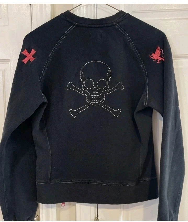 Top de Colección Triple Five Soul NYC Bordado Para Mujer LG Ajustado Cremallera Manga Larga Foto 4 de 4