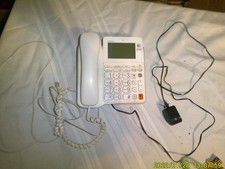 OLDER AT T LAND LINE TELEPHONE BUILT IS CALLER ID BIG BUTTONS USED WORKING