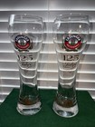 Set Of 2 -Erdinger Weissbrau Aus Bayern .5L W/ Gold Etching Beer Pilsner Glasses — photo 1