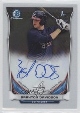 2014 Bowman Draft Chrome Draft Pick Auto Braxton Davidson #BCA-BD Auto 7w7