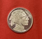 Pure Solid Silver 1 Gram Mini Buffalo Nickel. Great Gift Or Investment!