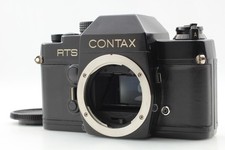 Tested Exc 5 Contax RTS 35mm SLR MF Film Camera Black Body From JAPAN