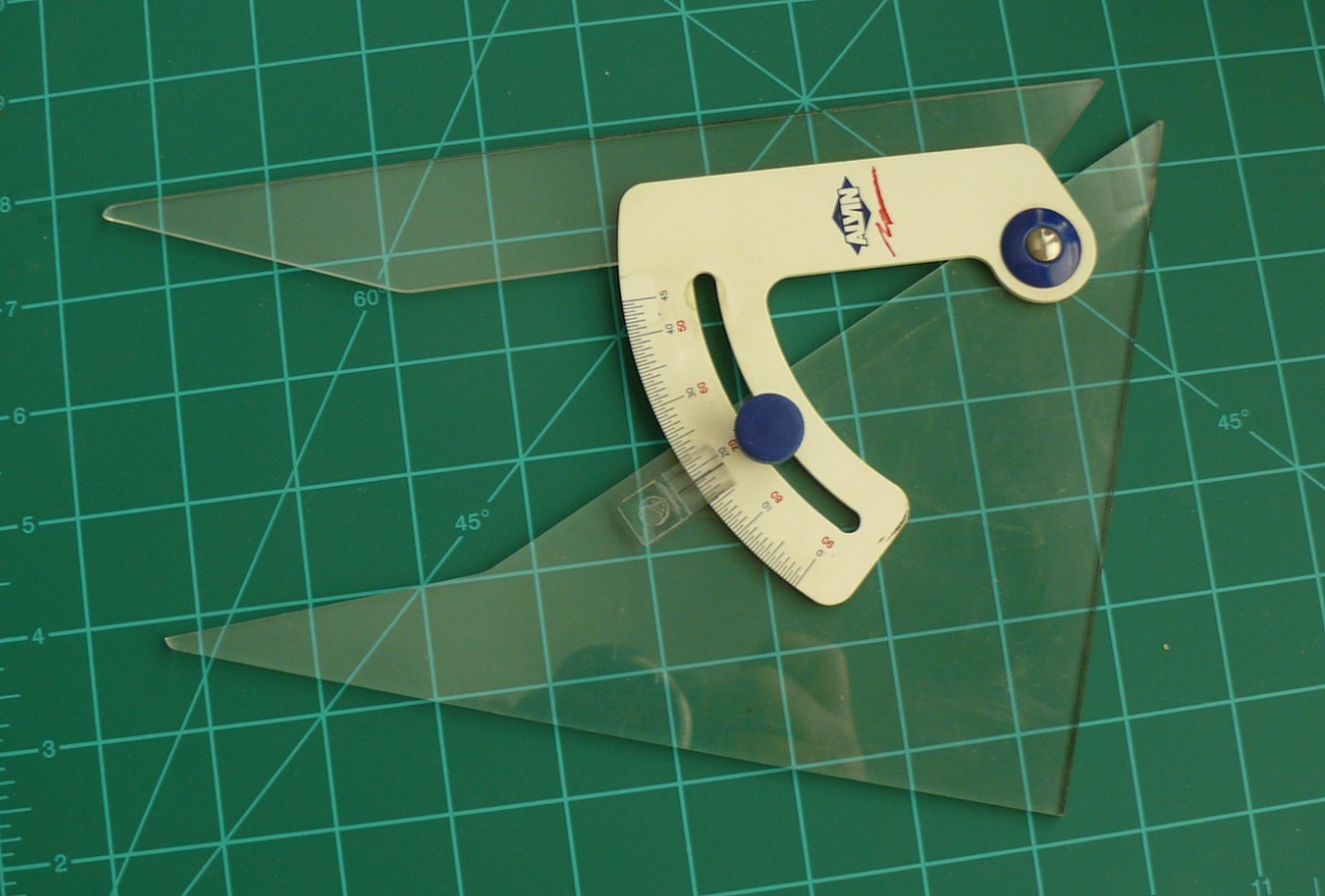 Prottacyor Alvin Tru-Angle Adjustable Drafting Triangle Protractor Ruler Architect ...