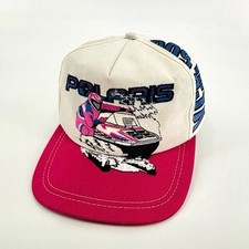 VTG Polaris XCR 600 Embroidered AOP K-Products Pink Bill Snapback Cap Snowboard