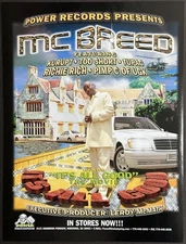 8.5x11 OG Rap Promo Ad Poster MC Breed It’s All Good Flint Detroit MI 1999