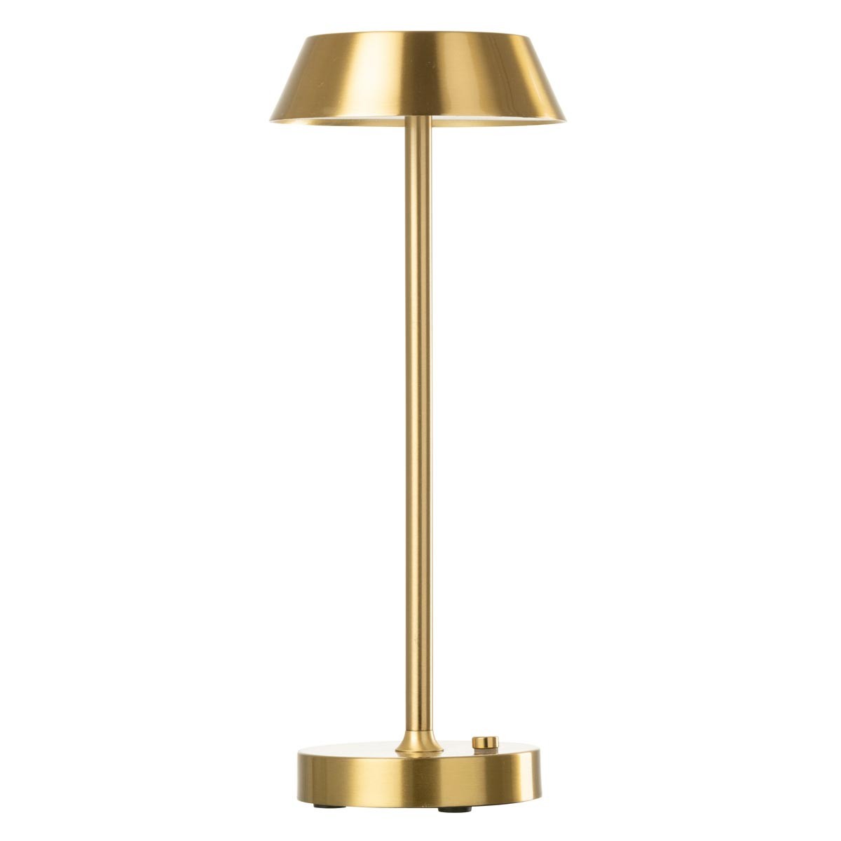 Lampe à poser à LED Noé dorée de 31cm crée une ambiance de salon relaxante