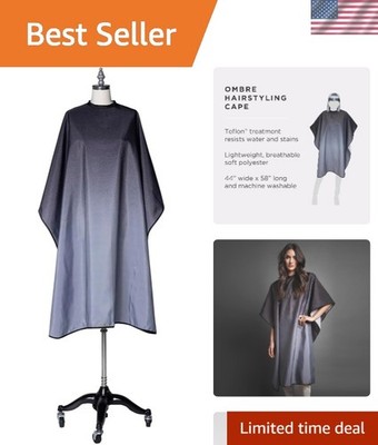 Professional Client Hair Styling and Hair Cutting Cape, Water and Stain Repel...