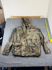 Realtree Mens 3XL Camo Outdoor Hunting Camping Insulated Jacket Hooded Full Zip