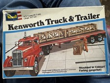 Vintage Revell H-7309 Kenworth Truck & Trailer Model Kit Semi Big Rig 12.5