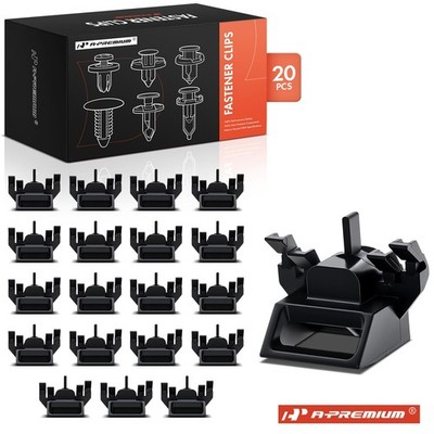 A-Premium 20x Black Nylon Fender Liner Self-Threading Flange Nut for Land Rover