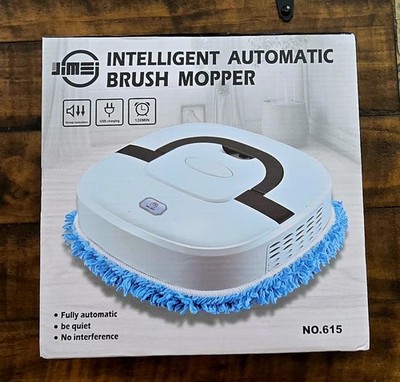 JIMEI Intelligent Automatic Brush Mopper Brand New Smart Floor Robot Black