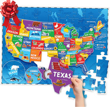 United States Puzzles for Kids Ages 4-6 - Educational Toys for 4 Year Old Boys