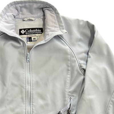Columbia Sportswear Company Womens Softshell Jacket Blue Full Zip S Interchange