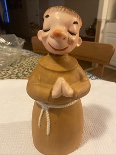 Vintage Lefton Bar Ware Tipsy monaco frate tuck decanter testa sughero stop Giappone...