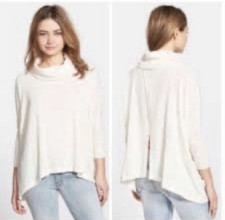 We The Free Cream Cowl Neck Sweater size M