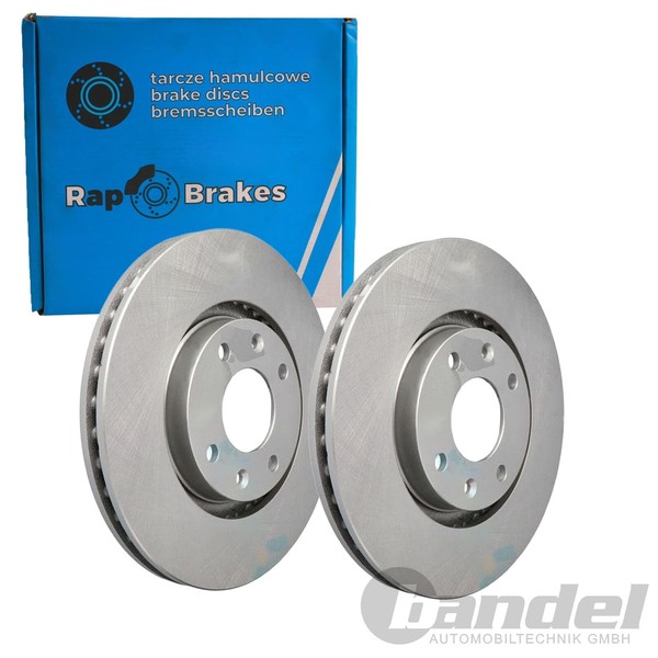 2X RAP Bremsscheiben 283Mm BelÜFtet Vorne Passend FüR CitroËN Berlingo C3 C4 C5-image