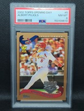 2002 TOPPS OPENING DAY ALL-STAR ROOKIE #5 ALBERT PUJOLS PSA 8 HOF