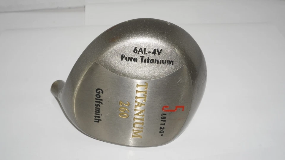 Драйвер Golfsmith Titanium 260 5 для правосторонней стойки 20* градусов 6AL-4V только головка вала - Изображение 4 из 4